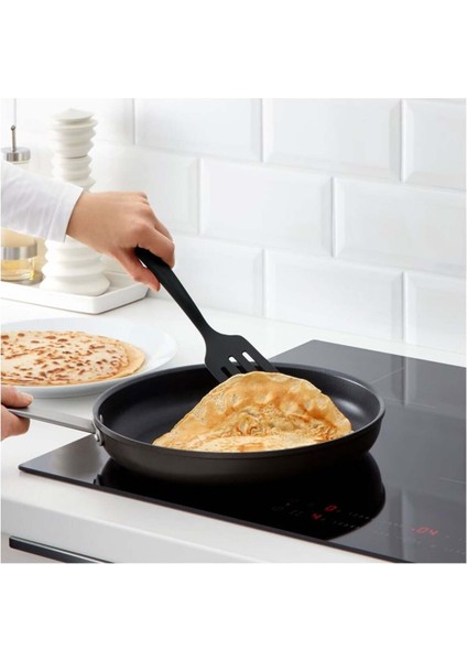 3 Parça Mutfak Gereçleri Seti, Kaşık, Spatula ve Maşa, Siyah modelleri