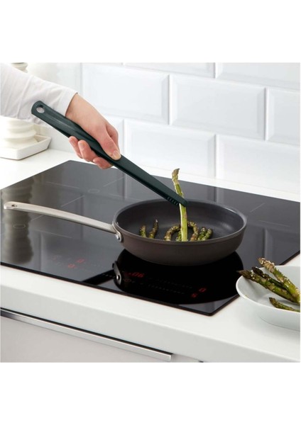 3 Parça Mutfak Gereçleri Seti, Kaşık, Spatula ve Maşa, Siyah indirimleri