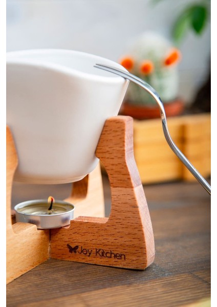 Beyaz Ahşap Standlı Lezzetli Fondü Seti, Şık ve Kullanışlı Tasarım modelleri