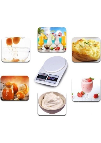 Nanopro Dijital Hassas 10 kg Mutfak Tartısı LCD Ekranlı Beyaz fiyatları