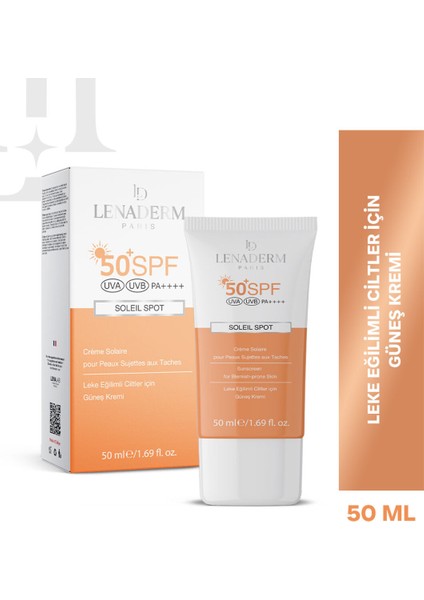 Asfstore Lenaderm Soleil Spot Güneş Kremi 50 ml