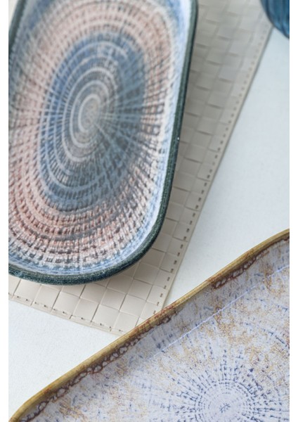 Çok Renkli Kayık Tabaklar 26 Cm, 2'li Set fiyatları