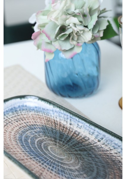 Renkli Kayık Tabak 26 cm 2'li Set, Şık ve Dayanıklı Ev ve Davet Ürünü modelleri