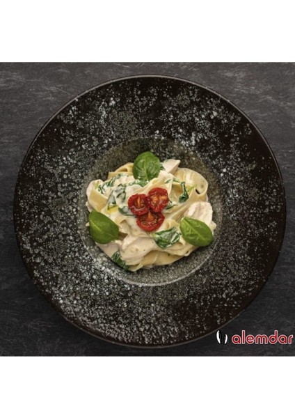 Şık 28 cm Siyah Makarna Tabağı, Dayanıklı ve Modern Tasarım Ile. fiyatları