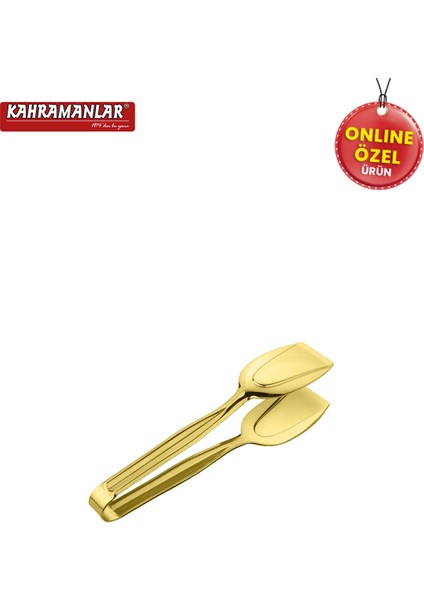 Altı Parça Gold Çelik Izgara ve Salata Maşa Seti, Şık ve Dayanıklı Tasarım