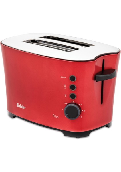 Kırmızı Renkli Ekmek Kızartma Makinesi, Pratik ve Şık Tasarım