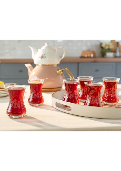 Turuncu 6'lı Çay Bardağı, 155 Ml, Şık ve Kullanışlı Tasarım fiyatları