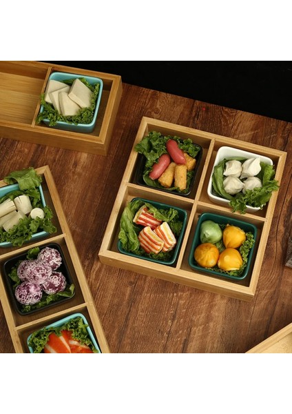 Bambu 4 Bölmeli Kapaklı Çerezlik - Kahvaltılık Akrilik, 24 Cm, Şık ve Kullanışlı Tasarım modelleri