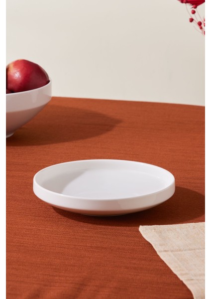 19 cm Beyaz Çukur Tabak, Şık ve Dayanıklı, Modern Tasarım