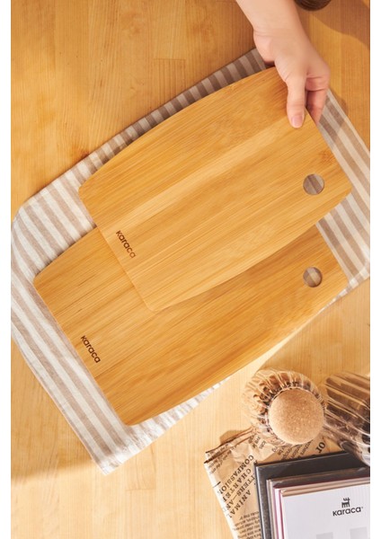 Kahverengi 2'li Kesme Tahtası Seti 28/33 Cm, Şık ve Dayanıklı Mutfak Gereci modelleri