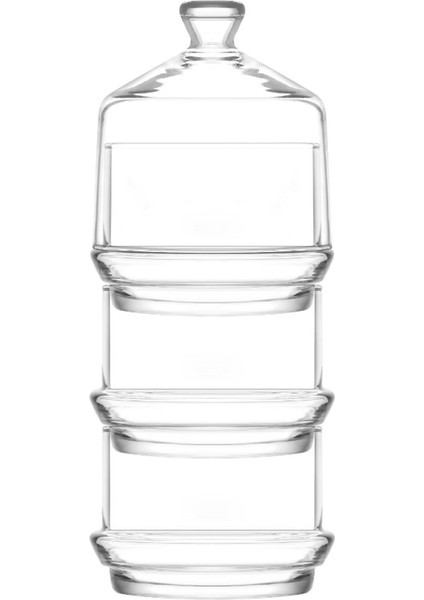 Turuncu 3 Katlı Fanus, 22X8 Cm, Şık ve Kullanışlı Ev Dekoru Aksesuarı fiyatları