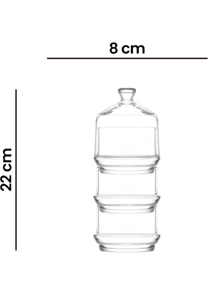 Turuncu 3 Katlı Fanus, 22X8 Cm, Şık ve Kullanışlı Ev Dekoru Aksesuarı indirimleri