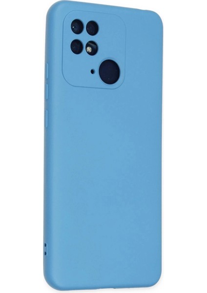 Xiaomi Redmi 10C Kılıf Nano Içi Kadife Silikon - Mavi modelleri
