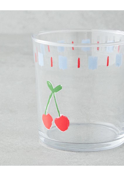 Renkli 2'li Cam Bardak 380 Ml, Şık ve Sağlam Tasarım fırsatları