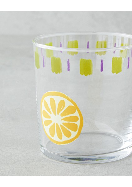 Renkli 2'li Cam Bardak 380 Ml, Şık ve Sağlam Tasarım indirimleri