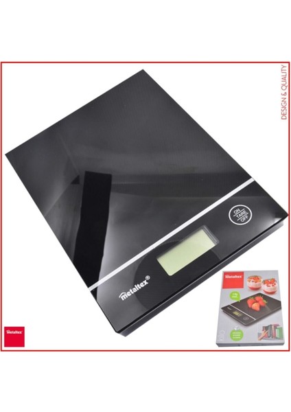 Pilli Dijital Mutfak Terazisi, Siyah, Hassas Ölçüm ve Kolay Kullanım fiyatları