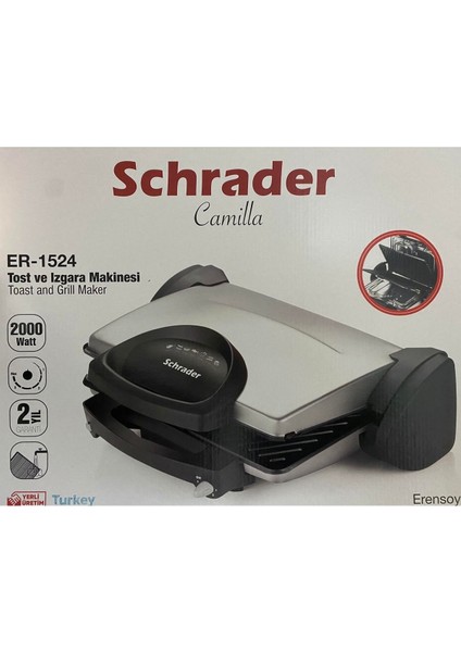 Gri Tost ve Izgara Makinesi ER-1524, Pratik ve Şık Mutfak Yardımcısı