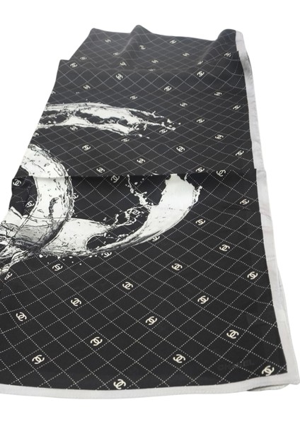 Ekose C Desen Vual Ipek Şal Siyah modelleri