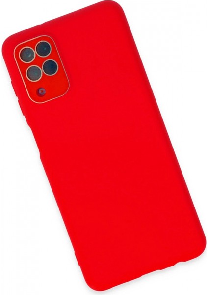 Samsung Galaxy A22 Kılıf Lansman Glass Kapak - Kırmızı modelleri