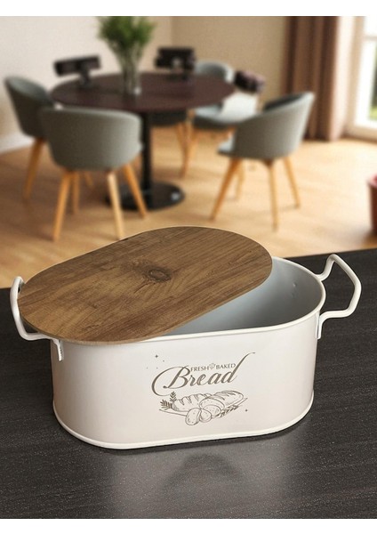 Şık Metal Ekmeklik, Modern ve Kullanışlı Mutfak Aksesuarı fiyatları