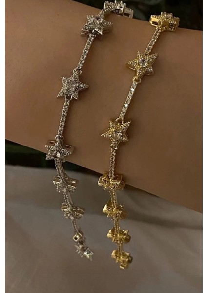 Xuping Özel Seri Taşlı Yıldız Model Künye Bileklik fırsatları