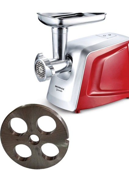 Kuşbaşı Aynası Kıyma Makinesi Süzgeç No 12, 20 Mm, Kırmızı Renk