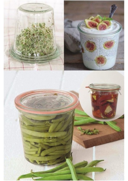 Cam Saklama Kabı 580 Ml, Pembe, Sağlıklı ve Şık Depolama Çözümü modelleri