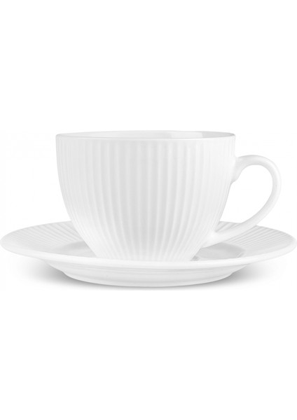 Iki Kişilik Beyaz Çay Fincanı 230 Ml, Şık ve Kullanışlı Set