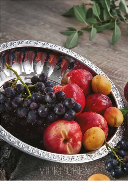 3'lü Lüx Çelik Salata ve Meyve Tabağı Seti, 23-27-30 Cm, Şık ve Dayanıklı Tasarım