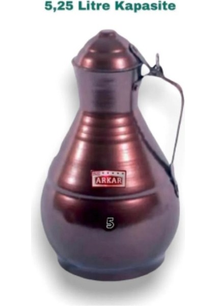 Kahverengi Alüminyum Güğüm Tombik No: 5, Dayanıklı ve Şık Tasarım