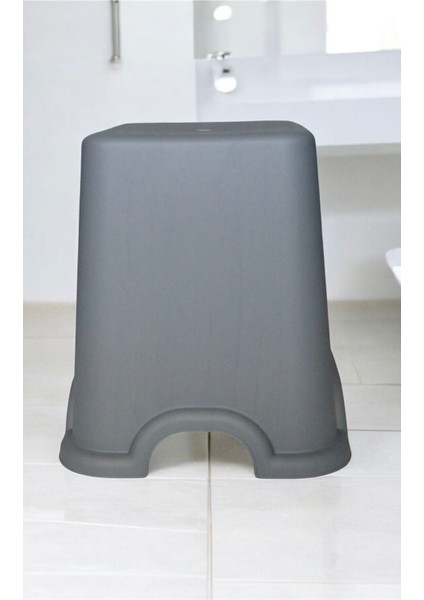 Banyo Taburesi Gri Tabure