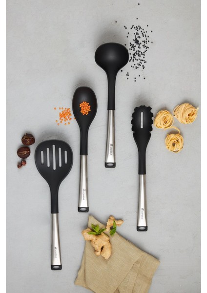 Gri 4 Parça Servis Seti, Şık ve Kullanışlı Ev Gereçleri Koleksiyonu