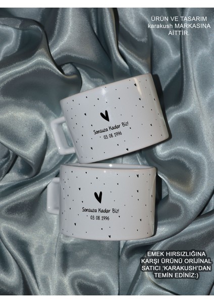 Iki Kişilik Özel Tasarım Sevgililer Günü Kupa Seti Beyaz fiyatları