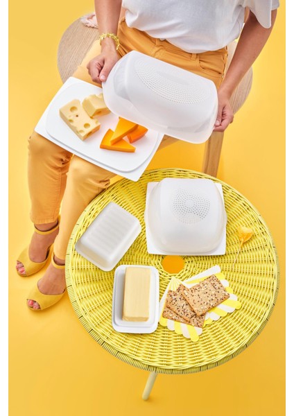 Buzdolabı Saklama Kabı, Beyaz, 500 Ml, Tereyağlık, Dayanıklı ve Şık Tasarım modelleri