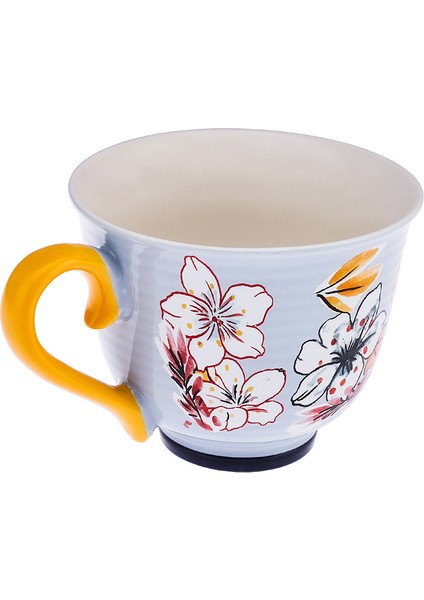 Mavi 435 ml Yeni Seramik Kupa, Şık ve Kullanışlı Içecek Kabı fırsatları