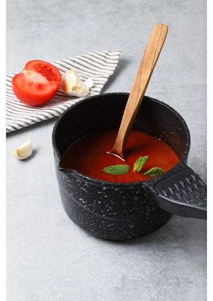 14 cm Döküm Granit Sosluk, 1 Lt Kapasiteli, Şık ve Dayanıklı Mutfak Aksesuarı fiyatları