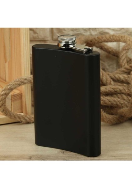 Paslanmaz Çelik Siyah Matara 8 Oz (236 Ml) Içki Şişesi fiyatları