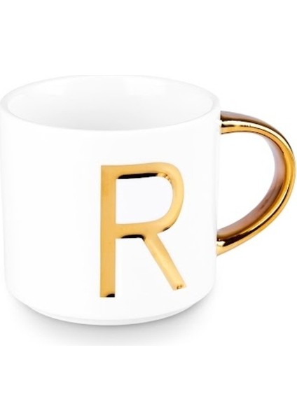 R Harfli 400 ml Beyaz Kupa, Şık ve Kullanışlı Tasarım fırsatları