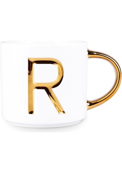 R Harfli 400 ml Beyaz Kupa, Şık ve Kullanışlı Tasarım indirimleri