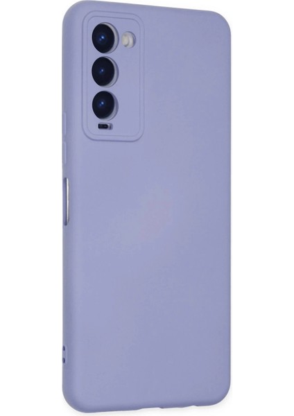 Tecno Camon 18 Kılıf Nano Içi Kadife Silikon - Lila modelleri