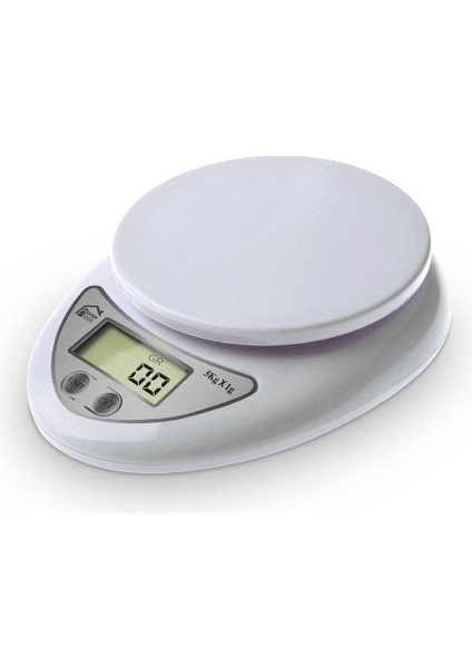 Akıllı Mutfak Tartısı Beyaz, Hassas Ölçüm, Kullanışlı ve Şık Tasarım