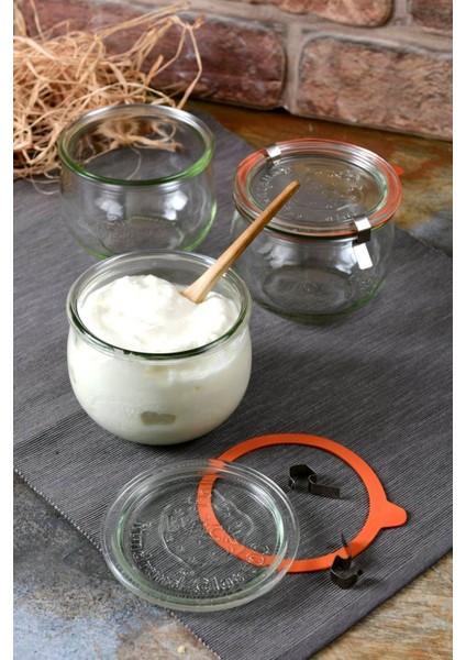 580 ml Cam Kavanoz Lale Serisi, Beyaz, Şık ve Kullanışlı Seramik Tasarım