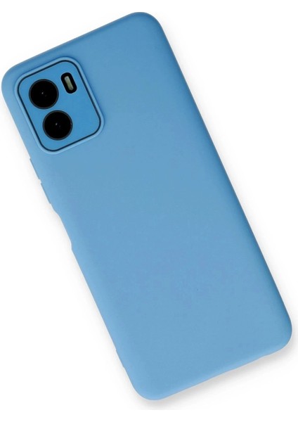 Vivo Y15S Kılıf Lansman Glass Kapak - Mavi fiyatları