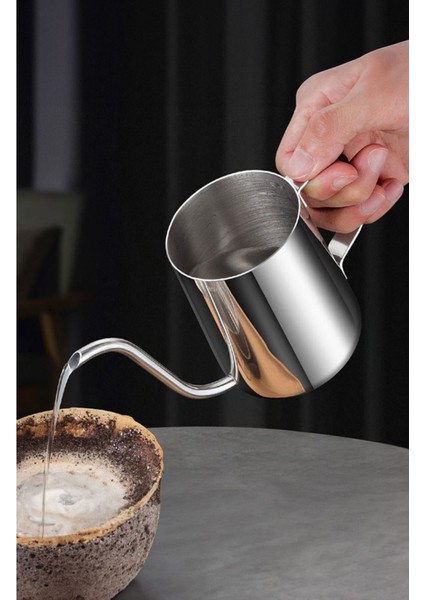 Çelik Ölçekli 350 ml Kahve Demleme ve Sıcak Su Ibriği, 7 Cup indirimleri