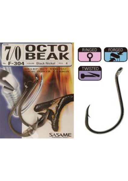 F-304 Octo Beak Serisi Olta Iğnesi Iğne No : 5-0 fiyatları