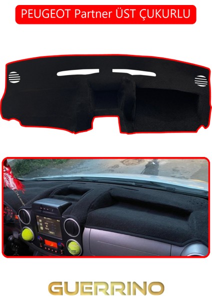 Peugeot Partner Üst Çukurlutorpido Koruma Halısı Kırmızı Kenar
