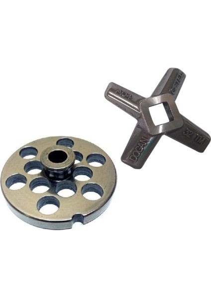 2'li Set Bıçak 16MM Ayna 32 No Kıyma Makinesi Kesici Süzgeç Doğan Çiftel