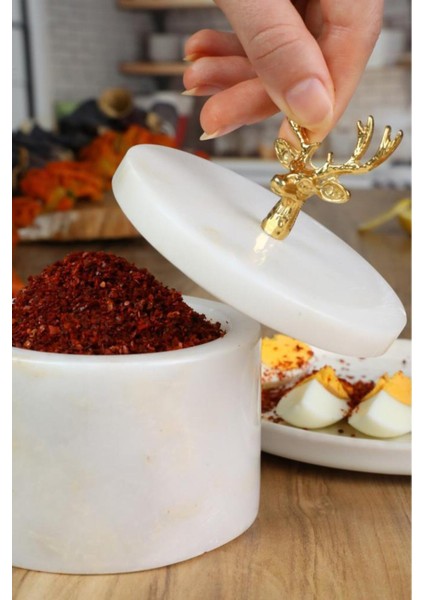 El Yapımı Doğal Mermer Baharat ve Tuzluk Seti, Şık ve Kullanışlı Tasarım fiyatları