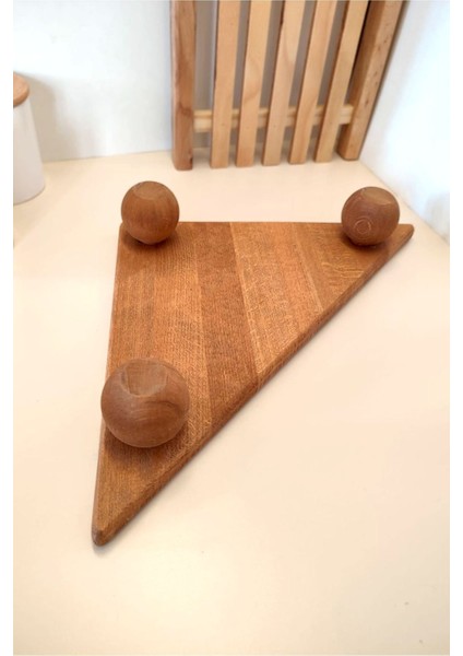 Ahşap Üçgen Köşe Organizeri, Sunumluk ve Dekorasyon Için Şık Tasarım fırsatları