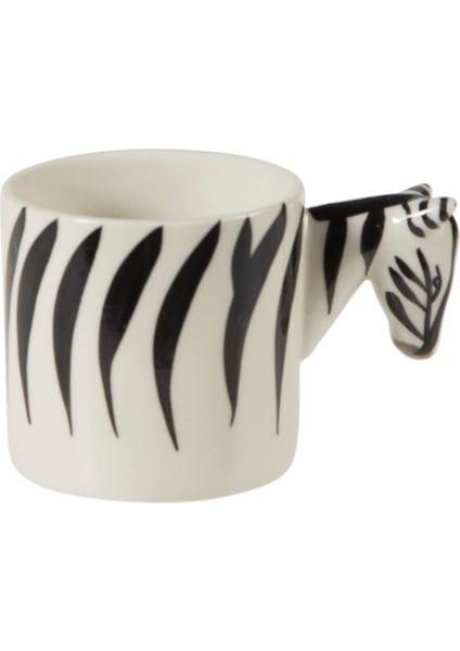 Renkli Zebra Desenli Kahve Fincanı, Şık ve Kaliteli Tasarım